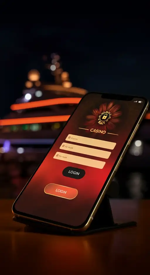 Interface de connexion sécurisée de Cresus Casino avec champs d'identifiants et logo du casino, illustrant la protection du compte.
